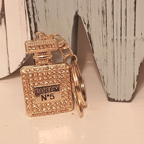 Perfume Keychain (champagne gold) - Picture 2 of 6